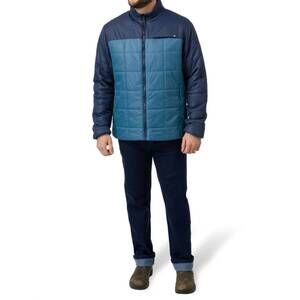 NEW FLYLOW GEAR dexter zip up jacket in ocean/abyss